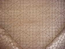 5-7/8Y Donghia Sahco 600087 Mosaic Golden Spanish Tile Velvet Upholstery Fabric