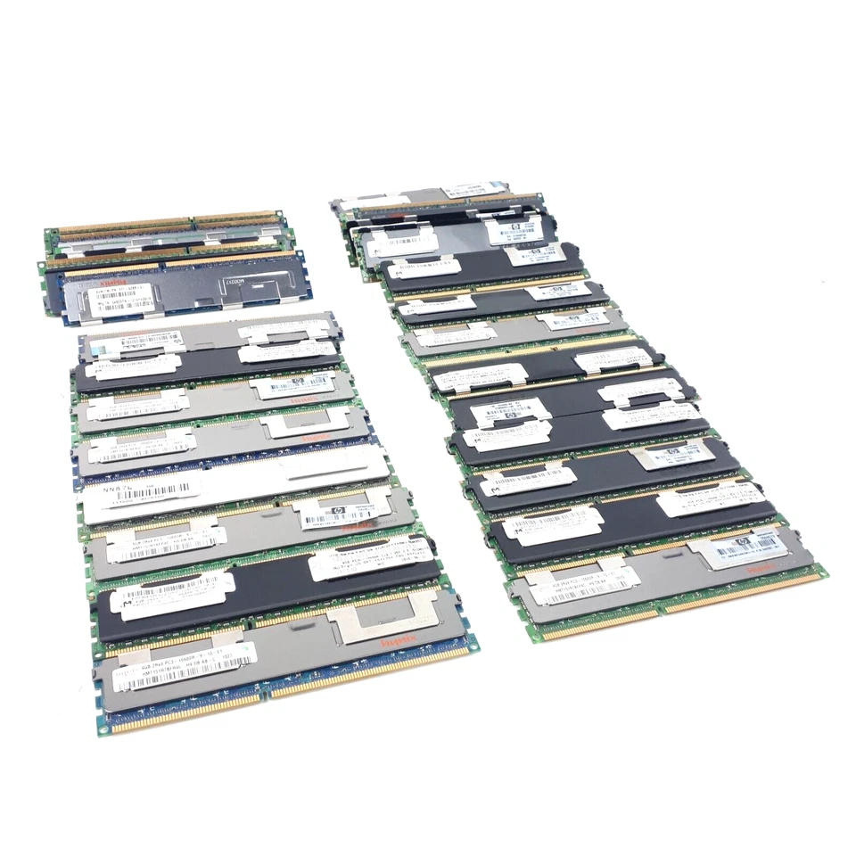Mixed 4GB 2RX4 PC3-10600R DDR3 HP Hynix Server RAMs Lot of 31 E5066 - Image 2 of 4
