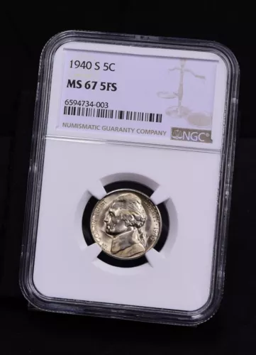 1940-S Jefferson Nickel - NGC MS67 5FS (#48541-L)