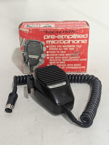 Vintage Realistic CB Radio HAM Microphone Cat. No. 21-1171 - Photo 4/4