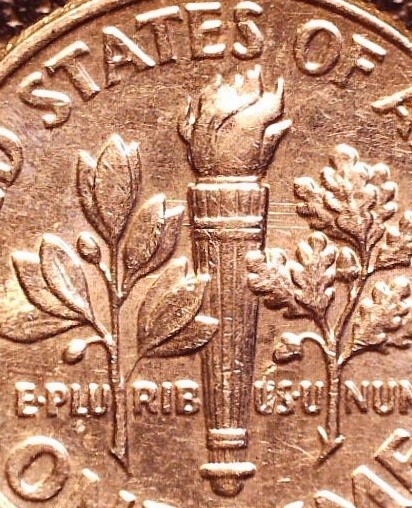 2018 D Roosevelt Dime-Feeder Finger/Die Scrape Error, on the