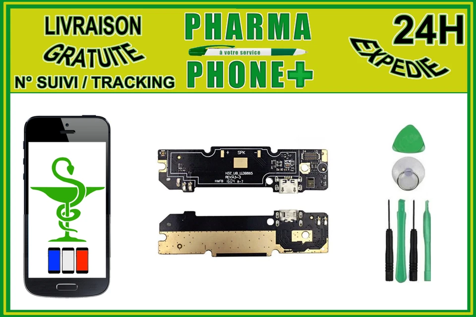 NAPPE CONNECTEUR DE CHARGE XIAOMI REDMI NOTE 3 PRO + OUTILS - Photo 1/1
