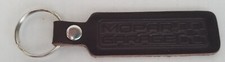 NEW Licensed MOPAR GARAGE 4" Embossed Brown Leather Keychain RARE US Seller