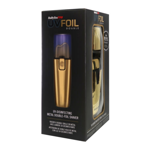 BaByliss Pro UVFOIL UV-Disinfecting Double Foil Shaver Gold with Replacement Kit - Picture 5 of 8