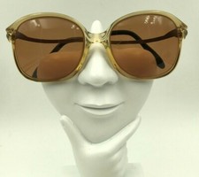 Vintage Menrad 230 Honey Brown Silver Oval Sunglasses Germany FRAMES ONLY