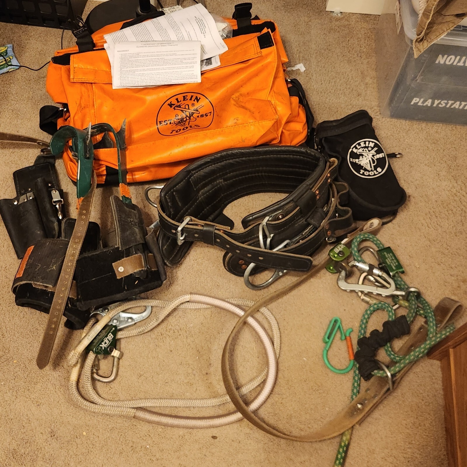 Lineman Pole Climbing Set Buckingham Grelly USA