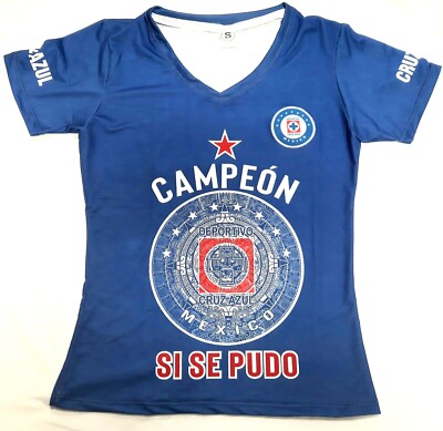 New! Club Deportivo Cruz Azul Licra Jersey Women Llego la 9na