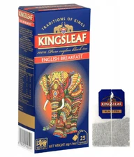 Kingsleaf Tea - ENGLISH BREAKFAST – Black Tea 25 tbs / 50g ( 1.74 oz )