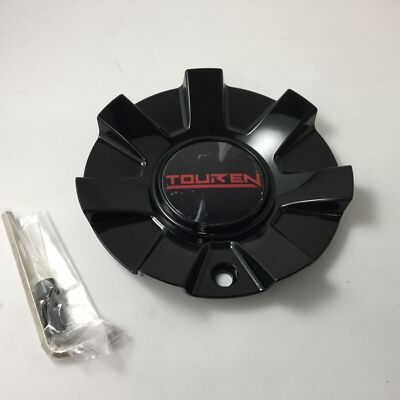 Touren TR60 3260 16''/17'' Gloss Black w/Red Ring Wheel Rim Center Cap C1032601R