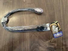 Perri's Spur Straps With Blue Crystals (Adult, Black) - 1 Pair