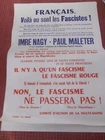 OLD POSTER - FASCISTS - POLITICS - PROPAGANDA - USSR - RUSSIA (ref 38)