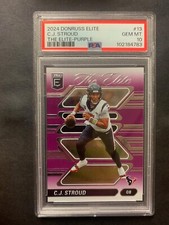 C.J. Stroud 2024 Panini Donruss Elite The Elite Purple /10 PSA 10 GEM MT