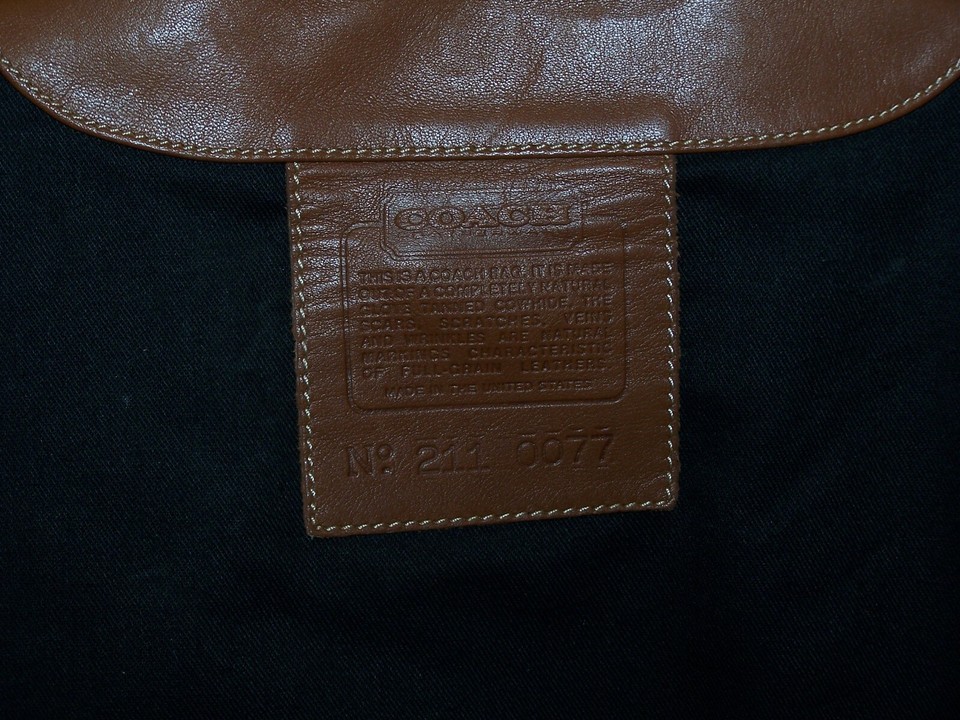 COACH Brown Leather Mens Garment Bag Vintage Travel Luggage No 211 0077