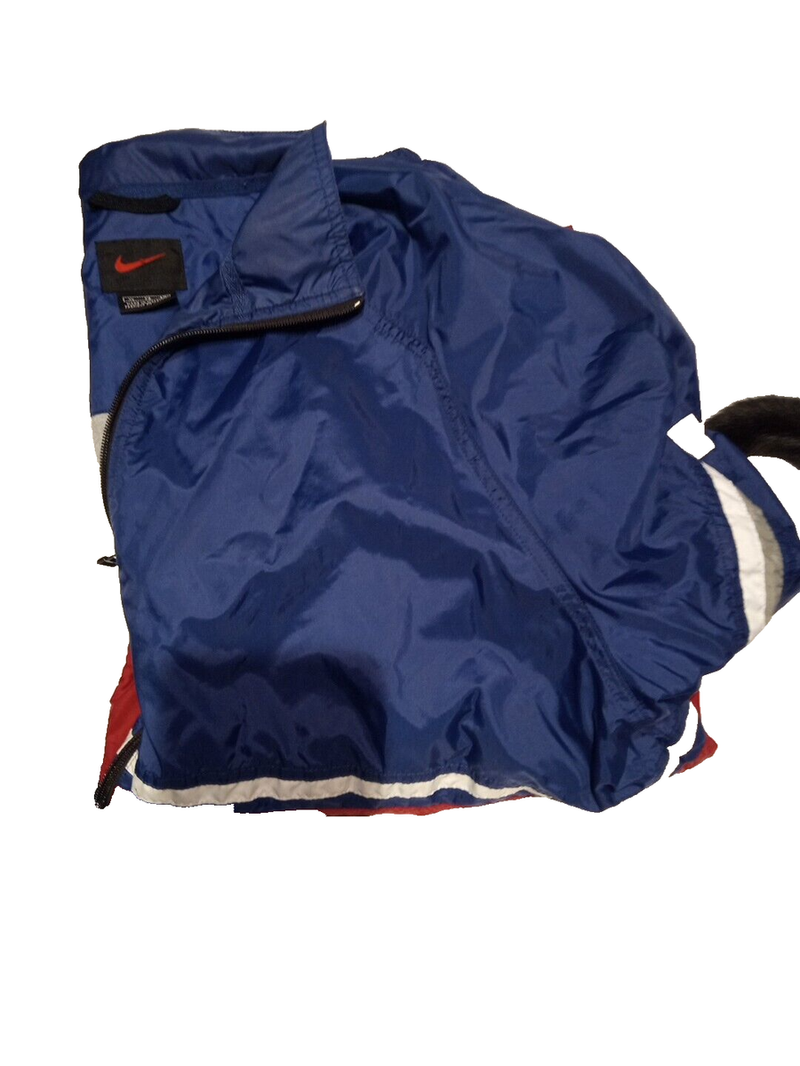 Nike RFC# NME 920220 KL4 Vintage Nylon Jacket Red White And Blue 