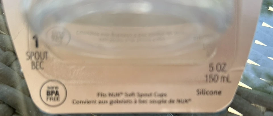 Caño de silicona suave de repuesto NUK 6 meses+ (para aprendices y tazas activas) nuevo Foto 2 de 3