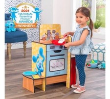 KidKraft Blue's Clues wooden play kitchen toddler kids