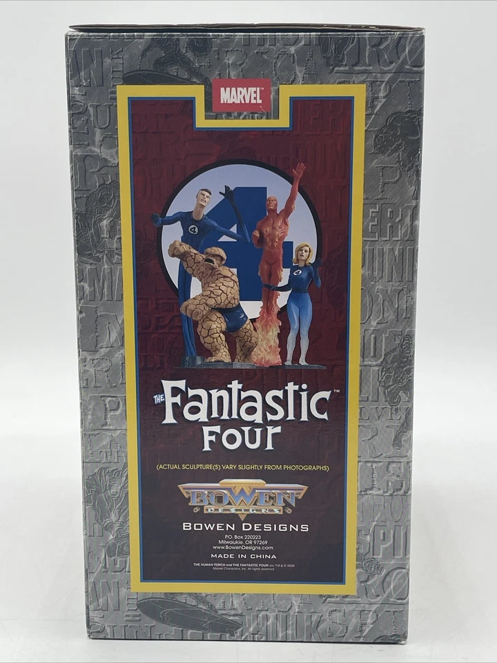 Mini Estatua de Los Cuatro Fantásticos Marvel de la Antorcha Humana Bowman Designs LE 225 De 4000 Foto 2 de 4