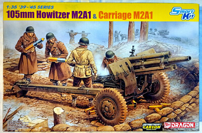Dragon 6499 105mm Howitzer M2A2 & Carriage M2A1 1:35 Zustand 1b: Unversiegelt