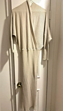 Classy Beige Off-shoulder long sleeve maxi dress Size: Medium