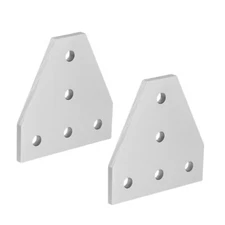 Aluminum 5 Hole T Shape Flat Joining Plate For 2020 3030 4040 Aluminum Extrusion