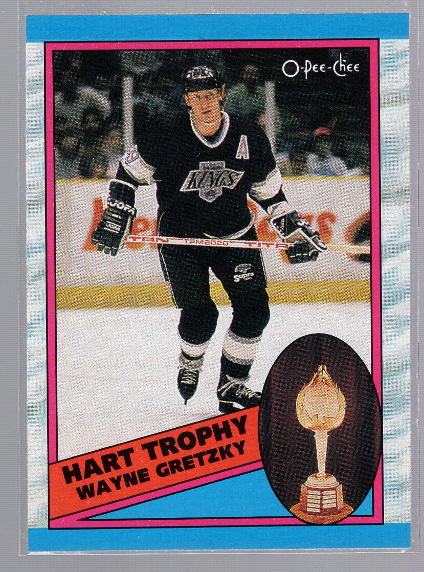 * WAYNE GRETZKY - 1989-90 O-Pee-Chee #320 (Hart Trophy}
