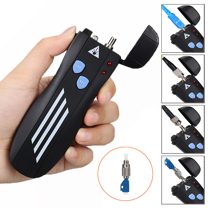 FTTH Mini Optical fiber visual fault locator 10KM~50KM VFL(LC) With LED lighting