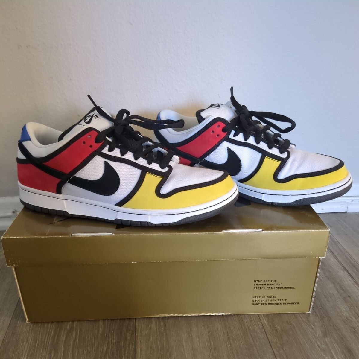 Size 10 - Nike Dunk Pro SB Low Piet Mondrian | eBay Size 10 - Nike Dunk Pro SB Low Piet Mondrian | eBay