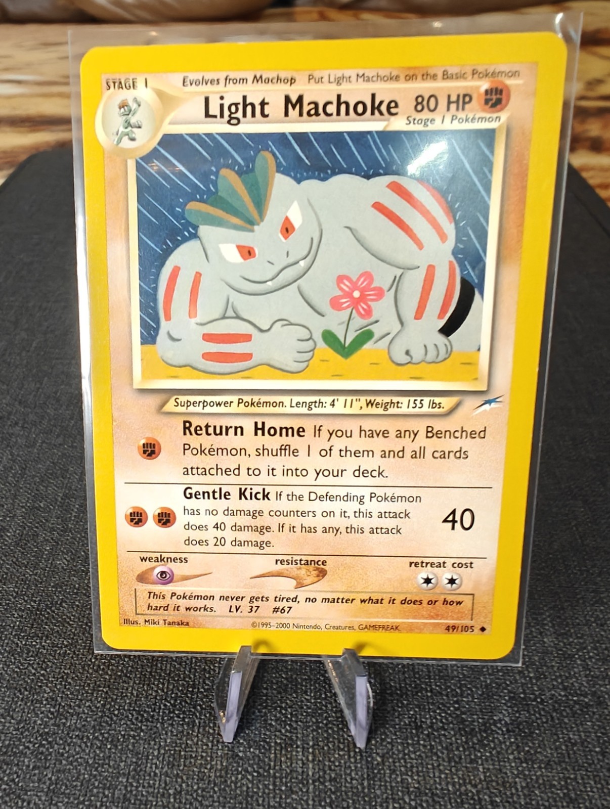 Pokemon Light Machoke 49/105 Neo Destiny Card TCG WoTC Vintage