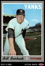 1970 Topps #167 Bill Burbach Yankees 7 - NM