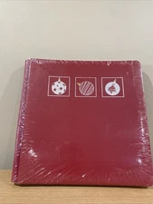 Creative Memories Red Christmas Album 12 X 12 Old Style With Pages New!!