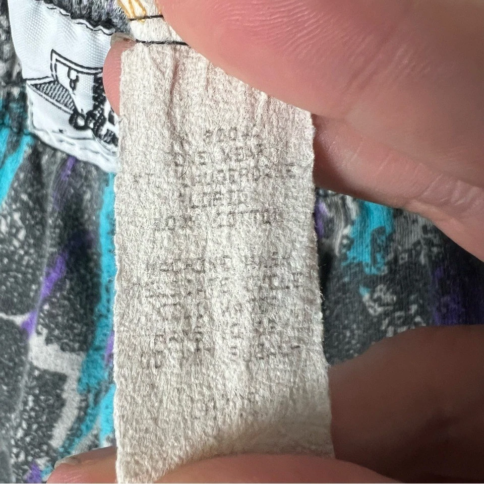 Major Muscle FL - Joggers de algodón holgados vintage para hombre gimnasio de surf abstracto años 90 talla M Foto 3 de 4