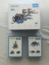 Makeblock mBot STEM Robot Kit UNUSED w/ Unopened Servo Six-Legged Add-On Packs