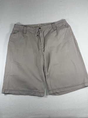 CAT Caterpillar 797B Mens Khaki Cotton Cargo Work Shorts Heavy Duty Size 42