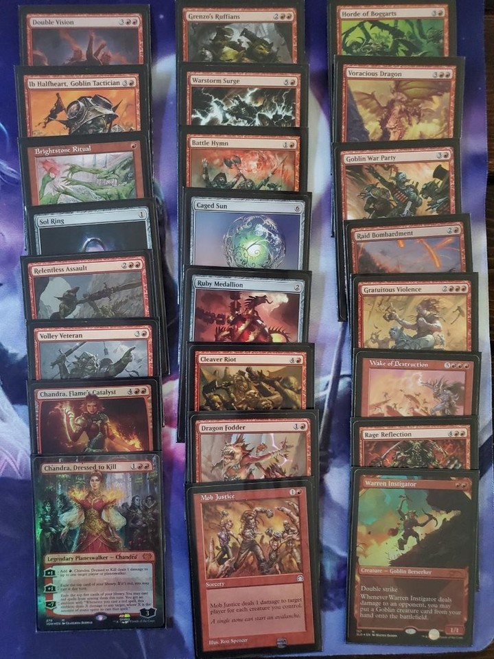 Mtg Krenko Mob Boss mono Red commander deck 100 card ready to play ...