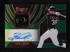 2020 Panini Select Rookie Jersey Green Prizm 2/5 Zack Collins #RJA-ZC Auto 1t3