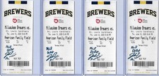 Jacob Misiorowski Brewers Phenom Autographed MLB Debut Game Ticket PROVA COA