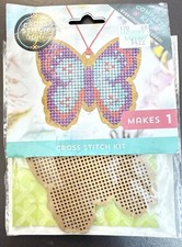 Cross Stitch Style Butterfly Wooden Kit 2018 NEW 3birdsdesign.com