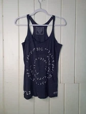 Two Blind Brothers Tank Top Women S Sleeveless Racer Back Soft Stretch Gray