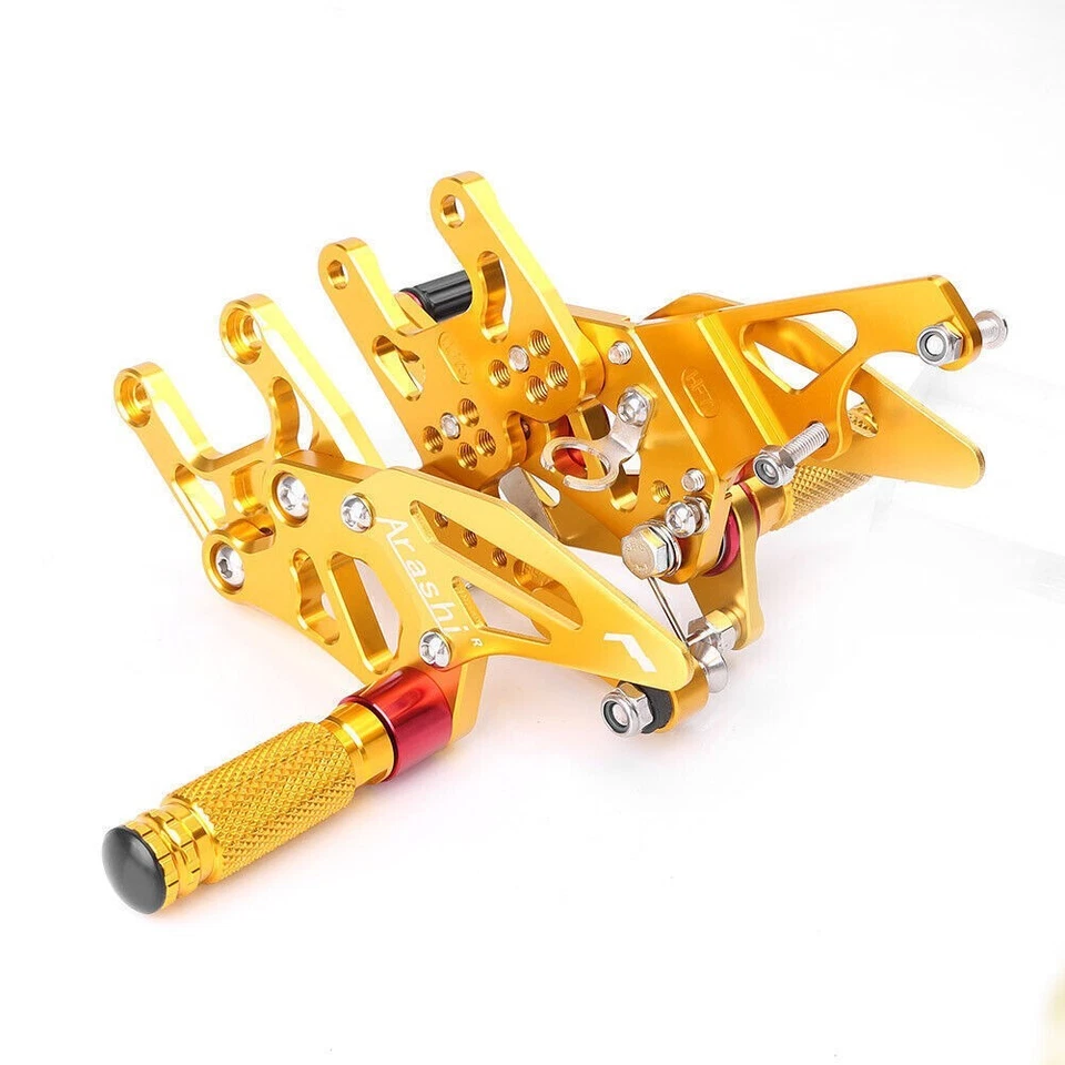 For Honda CBR1000RR 2017-19 Gold Adjustable Rear SEt Rearsets Footpegs Footrest - Imagem 4 de 4