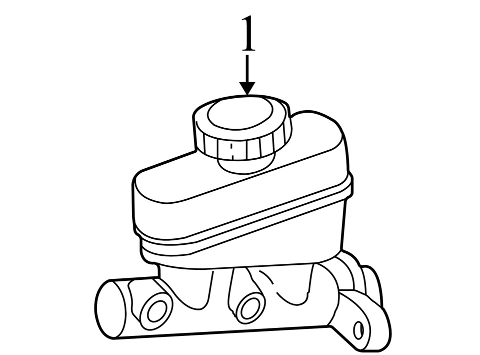 Cilindro maestro de frenos Ford Ranger 1998-2000 4,0 L usado AL5Z2140A fabricante original Foto 2 de 4