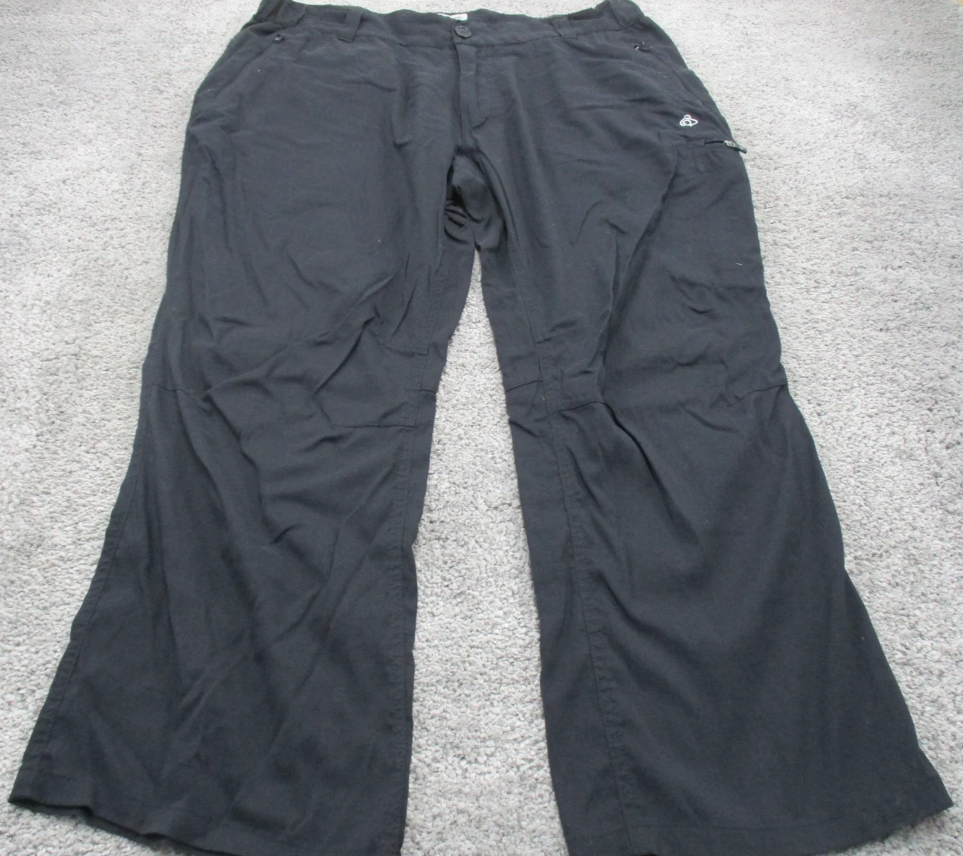 Craghoppers Pants/Trousers 38 W38 Regular L30 Black Hike Travel Stretch