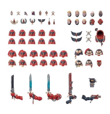 Warhammer 40k Space Marines Blood Angels Upgradeset