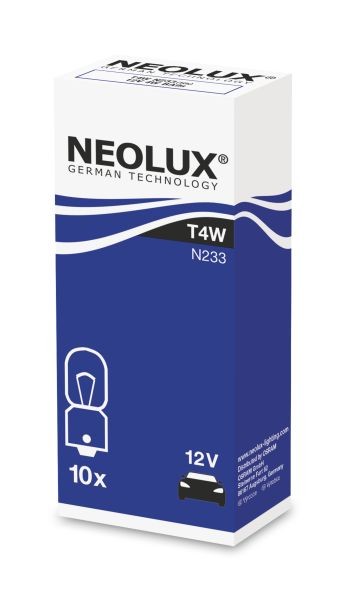 4x ✅Fits NEOLUX NLX233 K10SZT Light bulb T4W (10 pcs) 12V 4W Light b ⭐UK Seller⭐