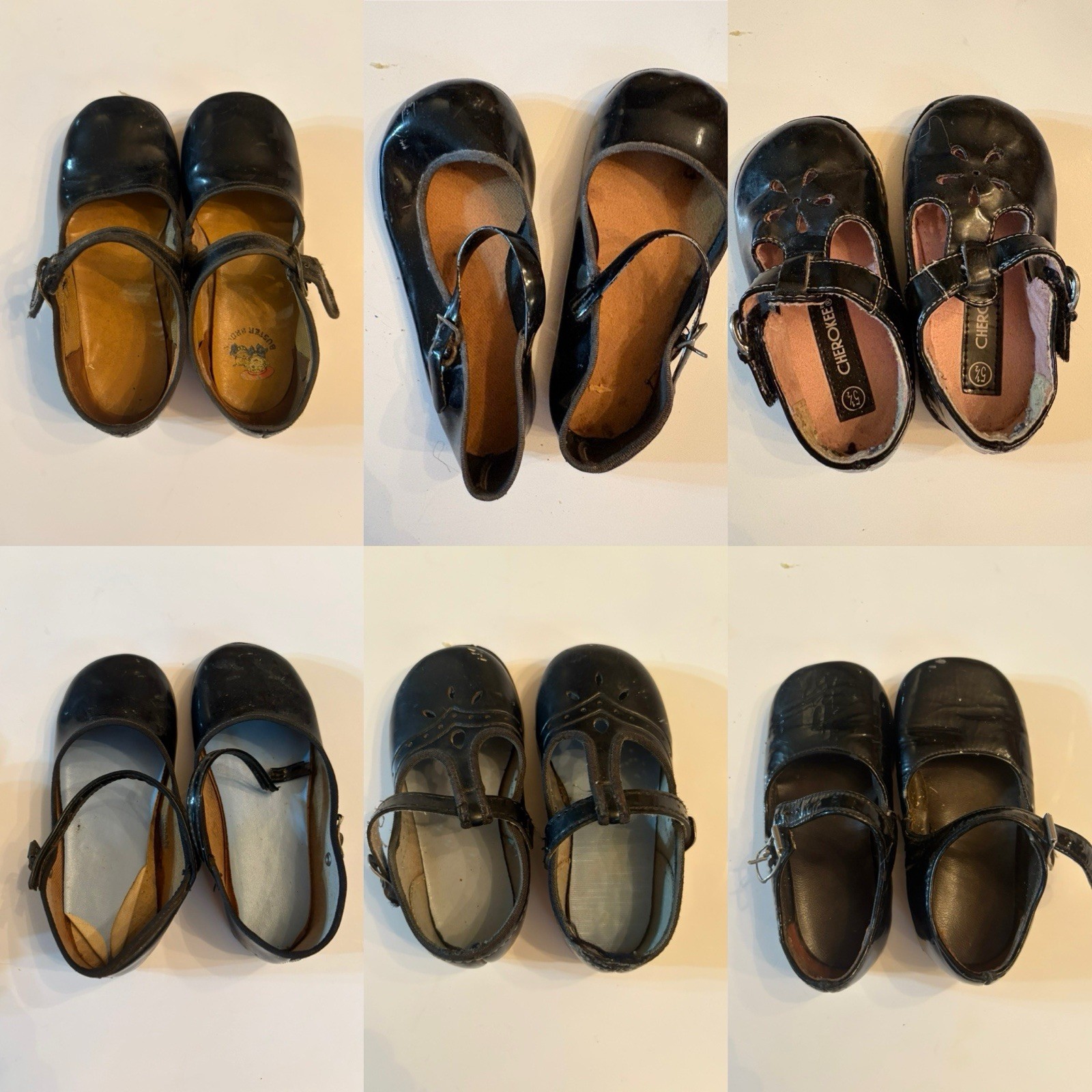 Vintage Girls/ Mary Jane Shoes/Buster Brown/Cherokee/Patti Playpal Size/5 To 6