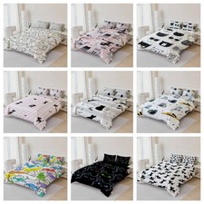 3D Cat Pattern Cartoon Quilt Cover Duvet Cover Comforter set