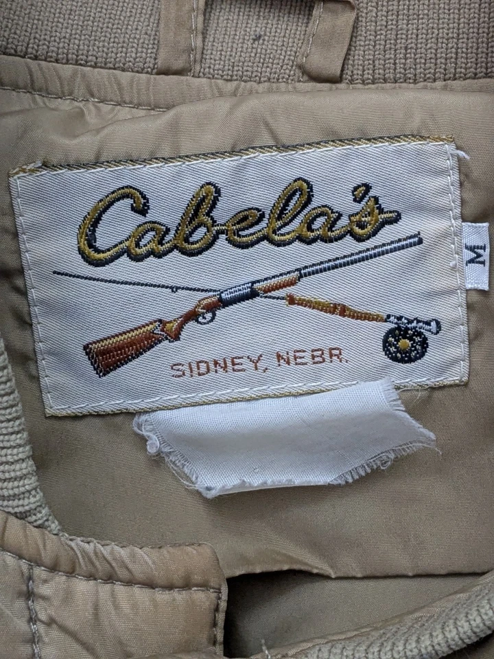 Винтажный Cabela's водоплавающих птиц вниз пуховик комплект охоты рыболовства куртка брюки средний  - Изображение 3 из 4