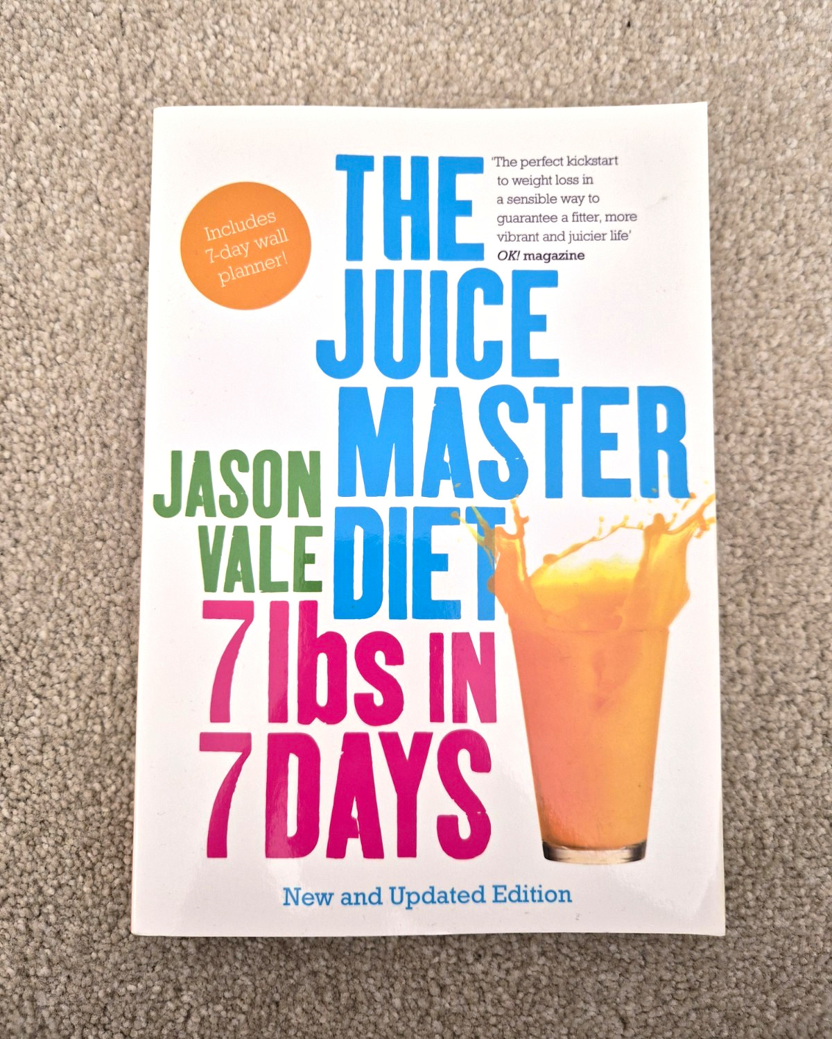 Jason Vale Juice Master Diet: 7lbs in 7 Days (New Edition) - Very Good Condition