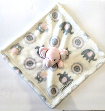 Lovey Elephant  Owl Security Blanket, Blankets  Beyond, Pink  Gray Soft Plush