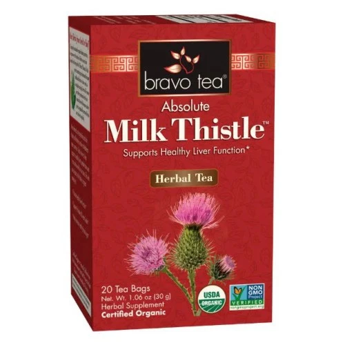 Organic Milk Thistle Tea 20 Bags  by Bravo Tea & Herbs