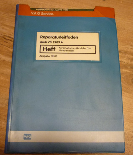 Reparaturleitfaden Audi V8 ab 1989 Automatisches Getriebe 018 Allradantrieb